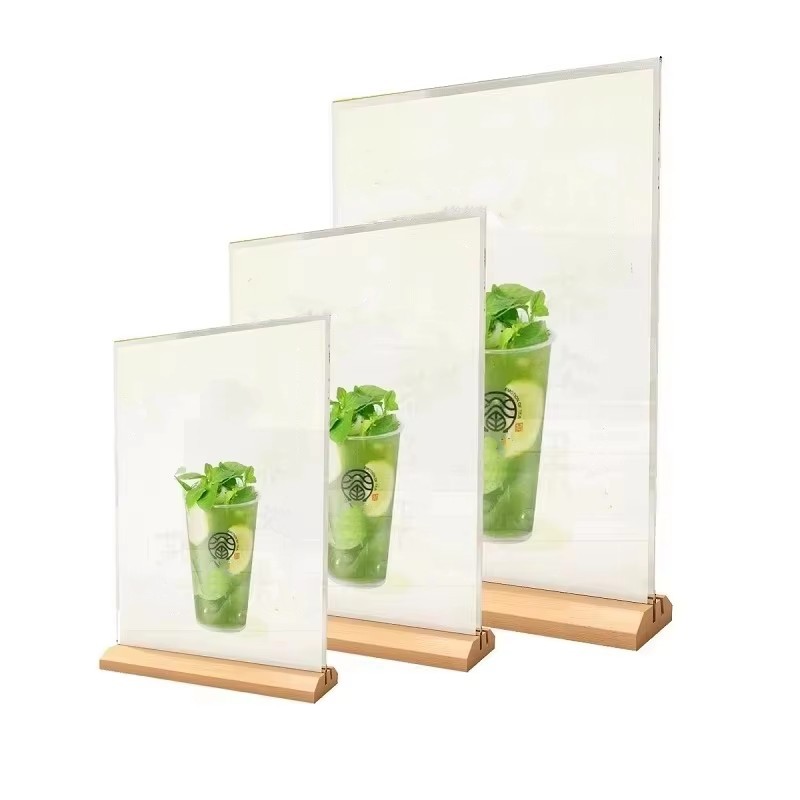 Embroidery Studio - 1pcs Clear Acrylic Menu Display Stand