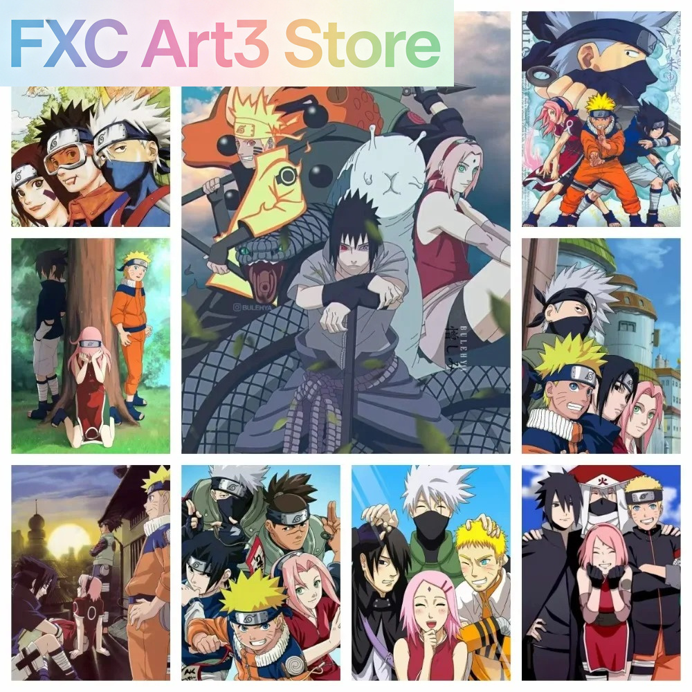 Embroidery Motif - Frameless 1pc Naruto Class Seven New