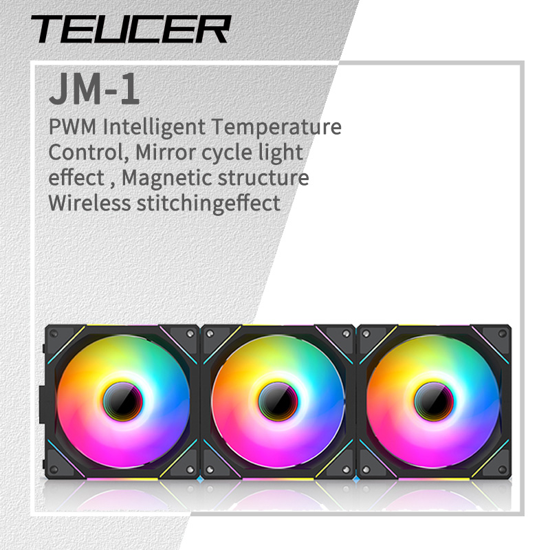 Embroidery Effect - TEUCER JM-1 PC Cooling Case Fan