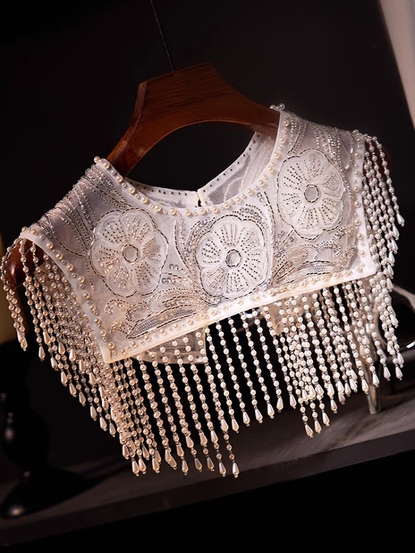 Women's Luxury Vintage Embroid - Embroidery Pashmina ulasan dan harga