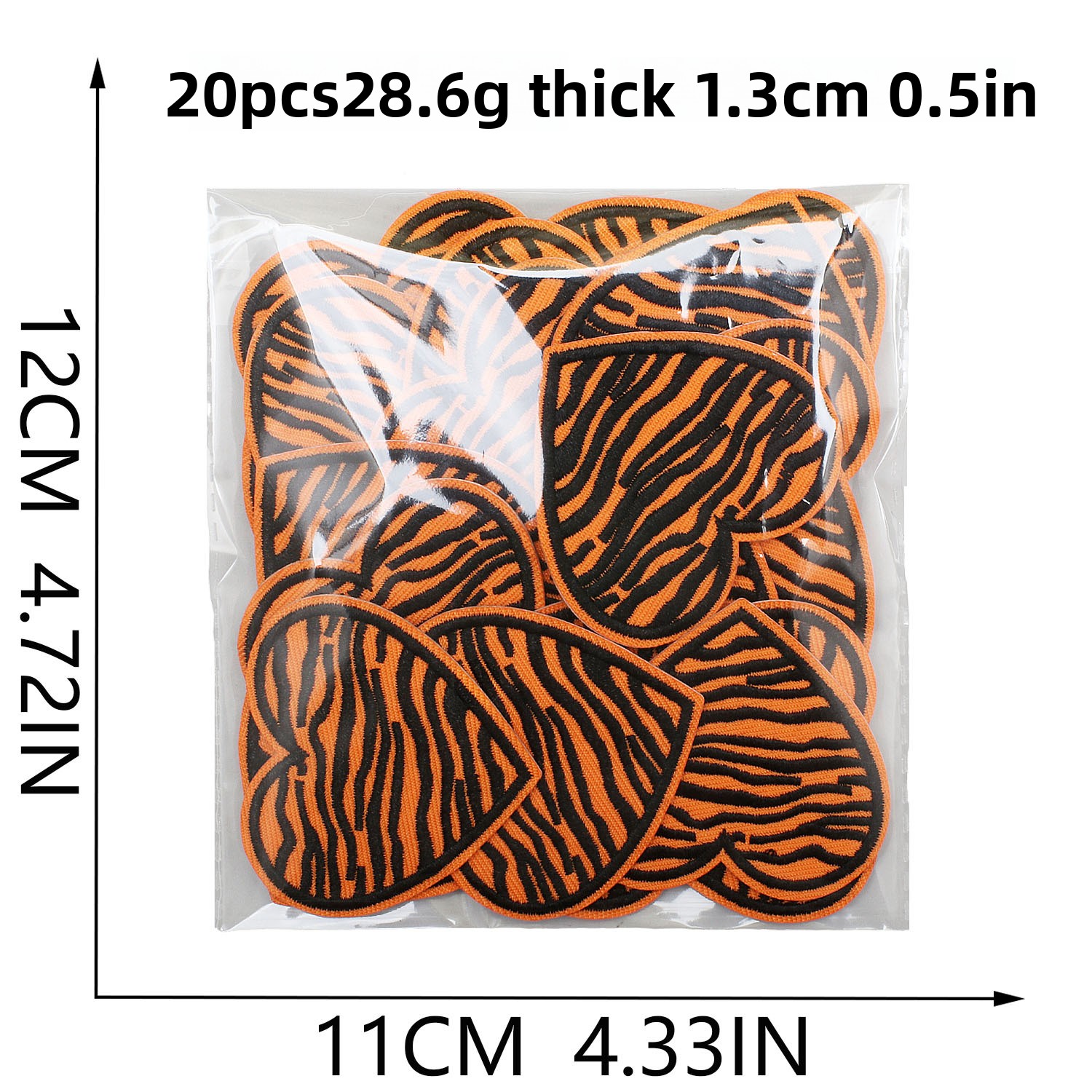 1/5/10/20PCS Leopard Pattern L - Embroidery Design Love ulasan dan harga