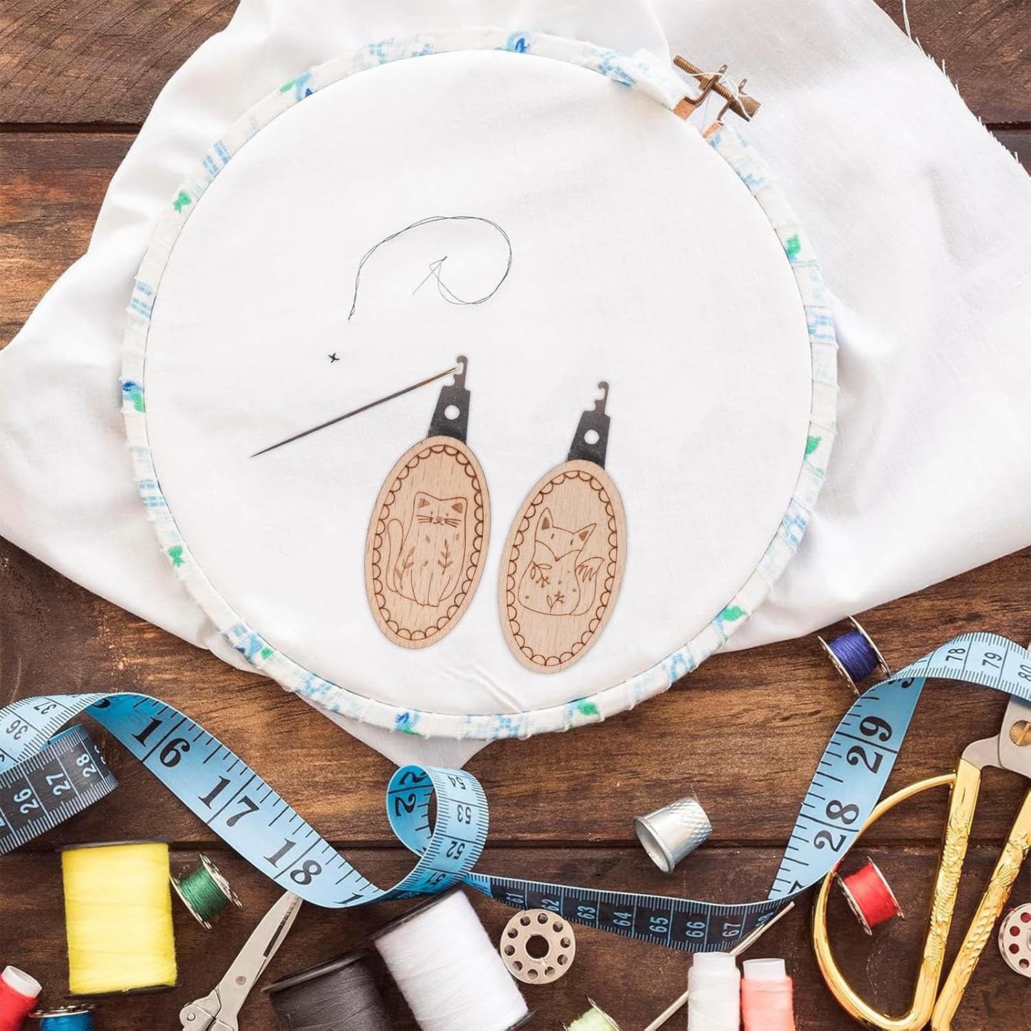 2pcs/set Needle Threaders Easy - Embroidery Converter ulasan dan harga