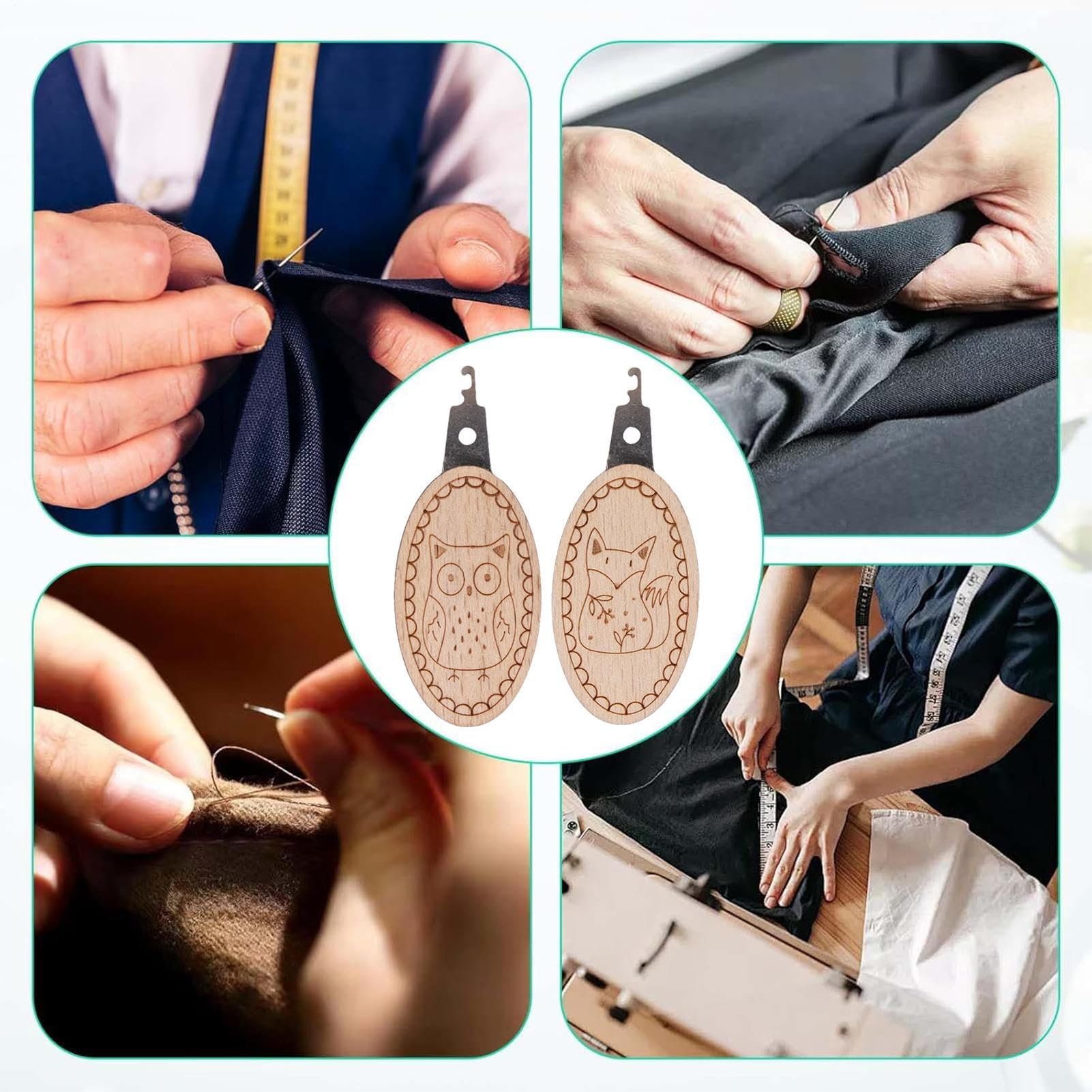 2pcs/set Needle Threaders Easy - Embroidery Converter ulasan dan harga