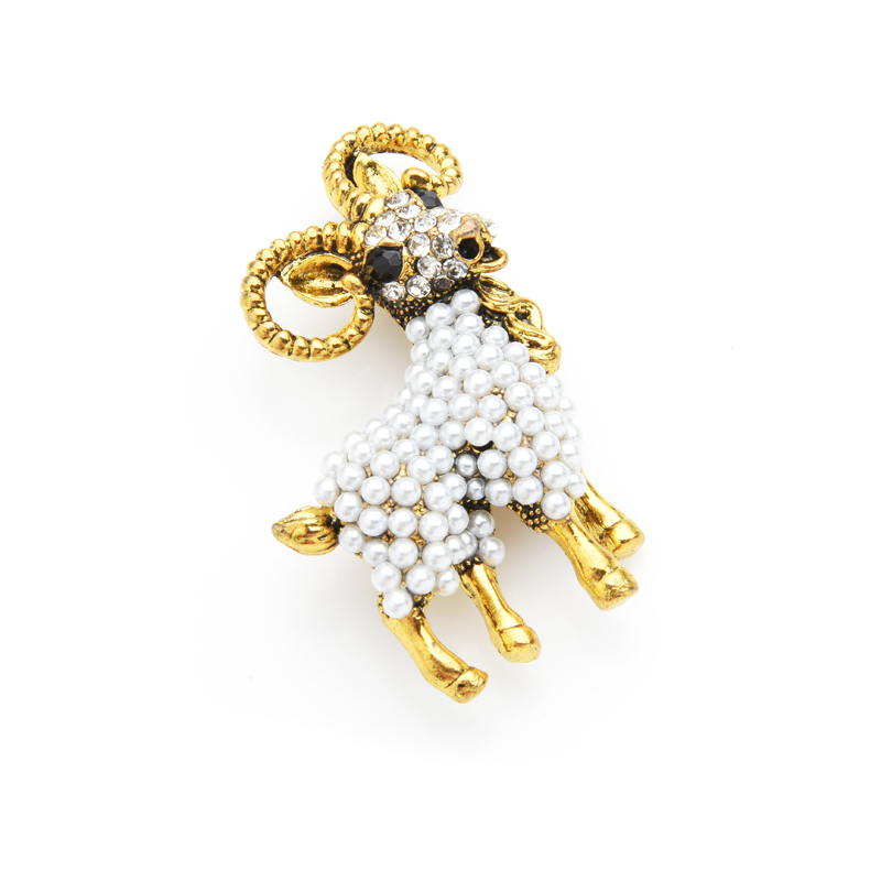 Wuli&baby Vintage Pearl Goat B - Embroidery Australia ulasan dan harga