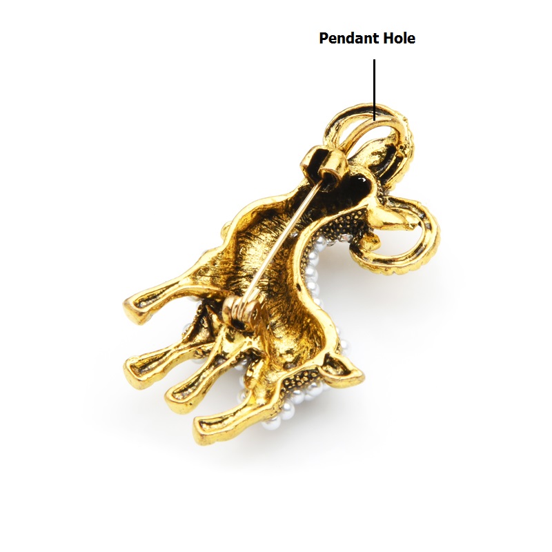 Wuli&baby Vintage Pearl Goat B - Embroidery Australia ulasan dan harga