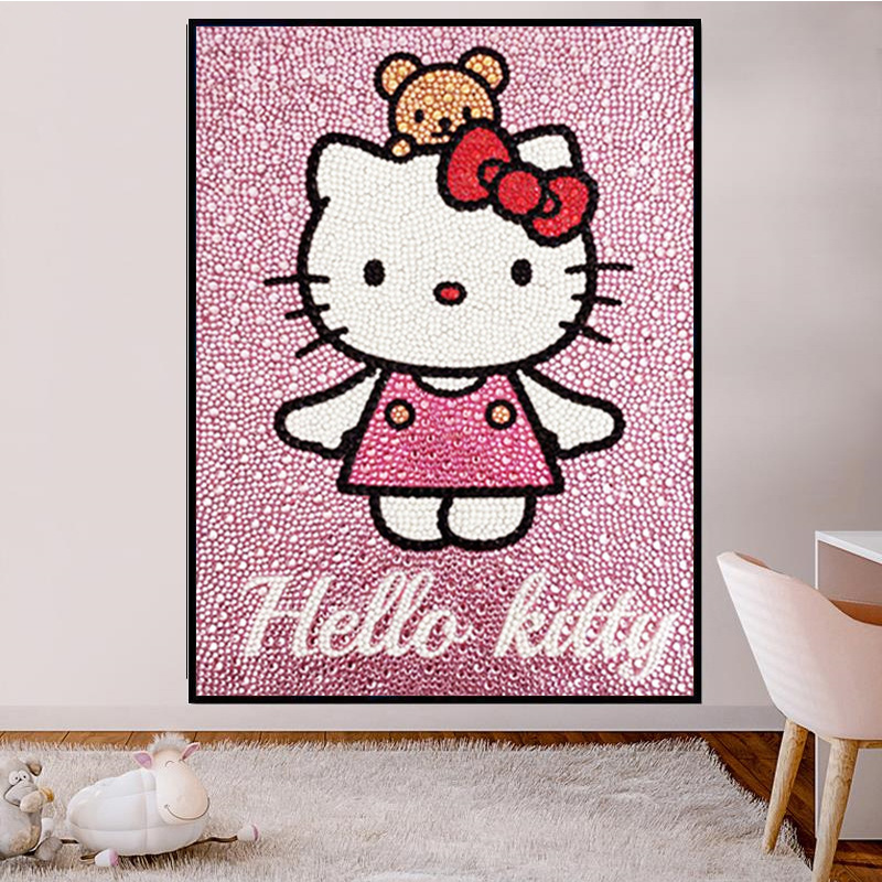 Diamond painting KT Cat Handma - Embroidery Cat ulasan dan harga