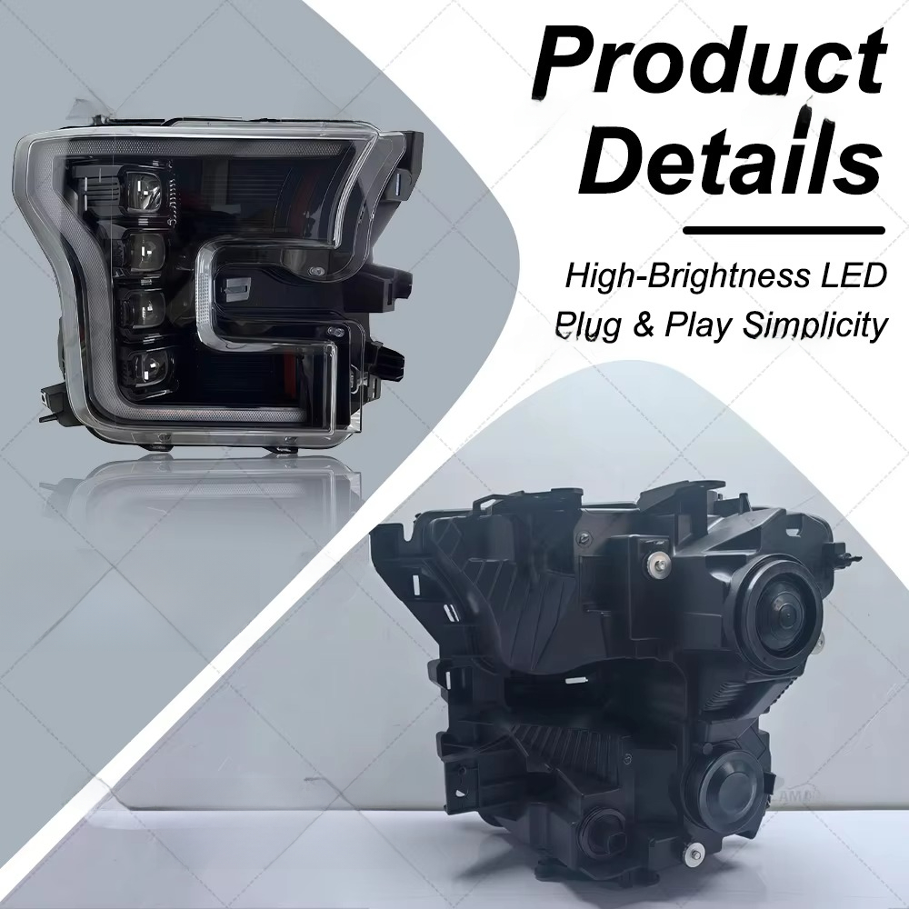 LED Car Headlight, Plug and Pl - Embroidery Effect ulasan dan harga
