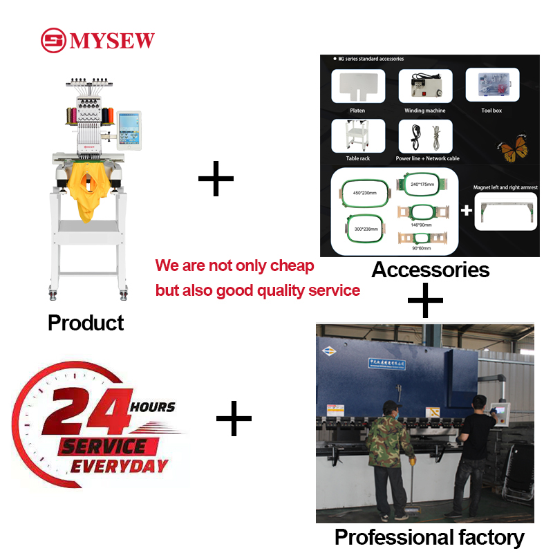 MYSEW MFS800 Single Head 9  s  - Embroidery Machines ulasan dan harga