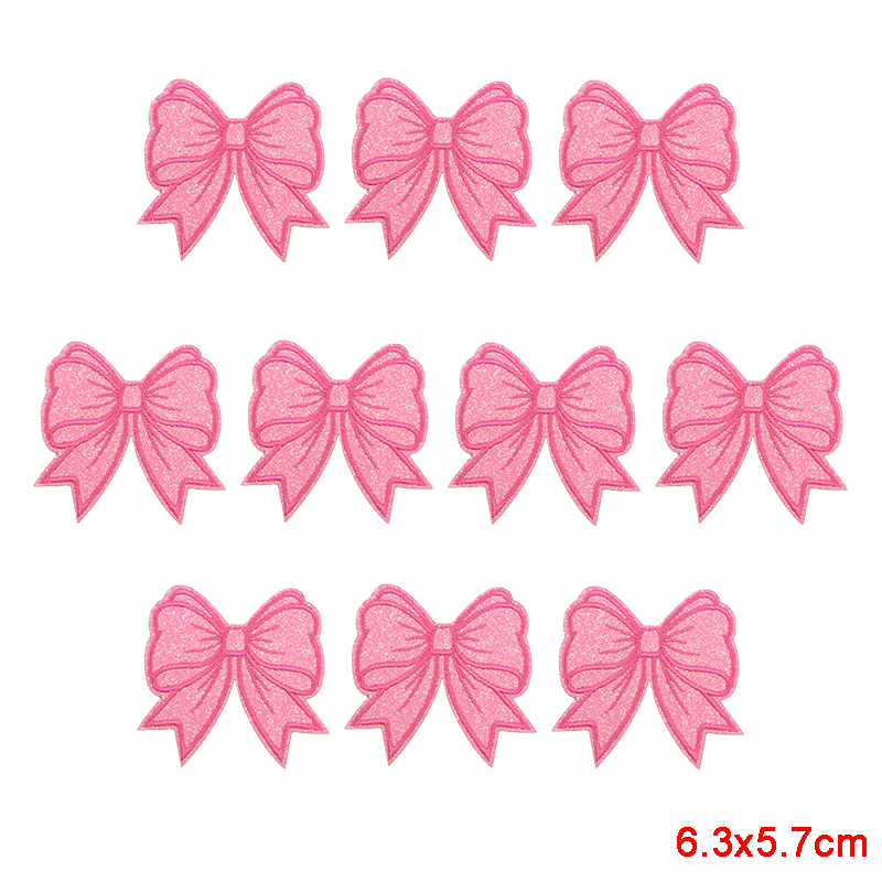 10PCS Sparkling Diamond Bow He - Embroidery Ideas For Bags ulasan dan harga