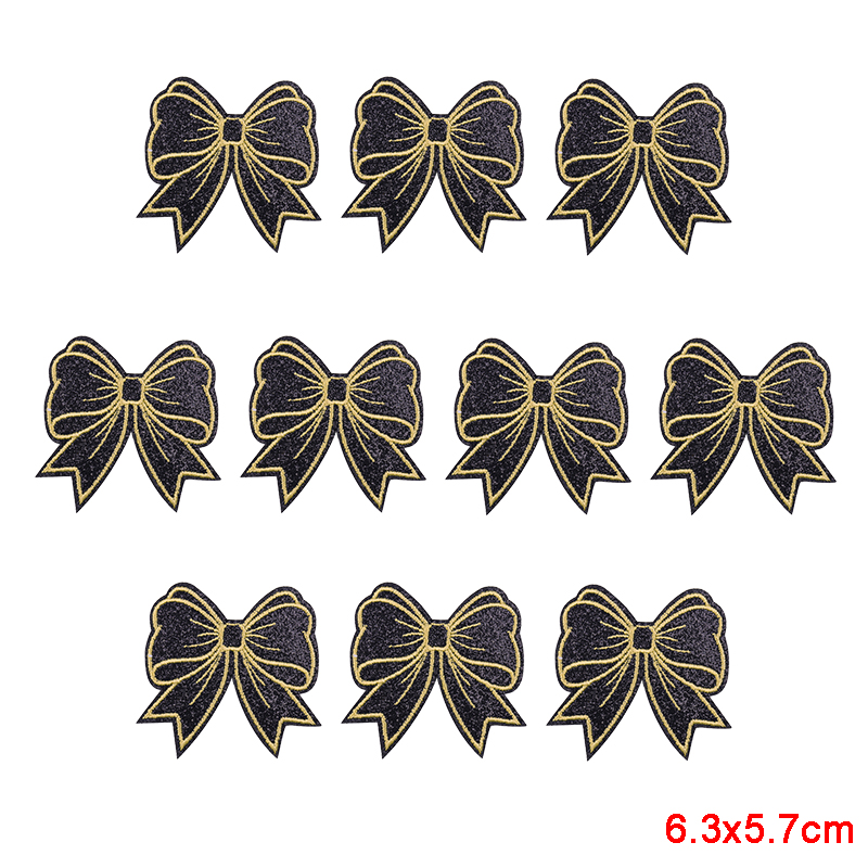 10PCS Sparkling Diamond Bow He - Embroidery Ideas For Bags ulasan dan harga