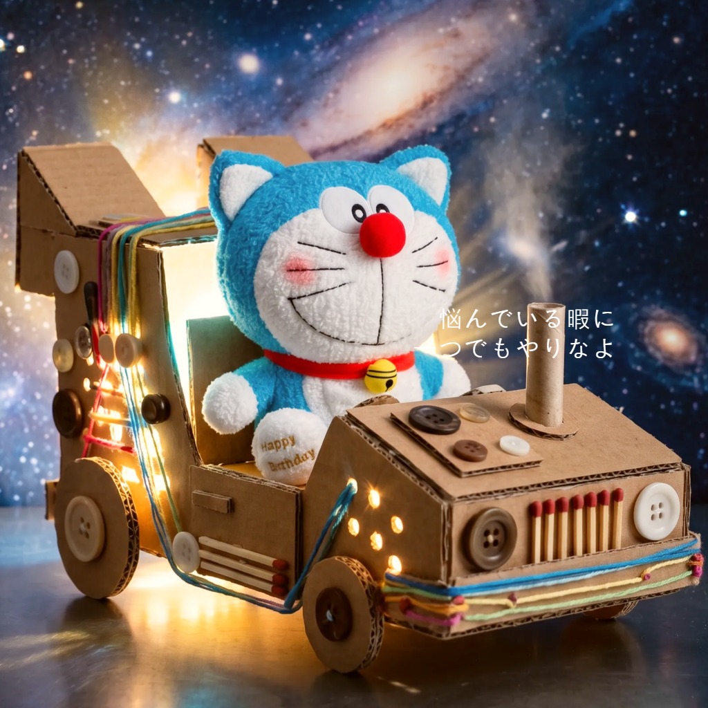 Cute Birthday Version Doraemon - Embroidery Design Love ulasan dan harga