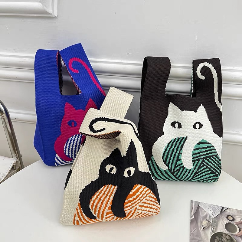 Women'S Knot Wrist Bag Portabl - Embroidery Knot ulasan dan harga