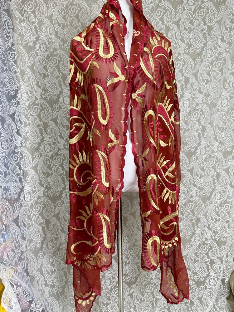 Wholesale Traditional Ethnic C - Embroidery Pashmina ulasan dan harga