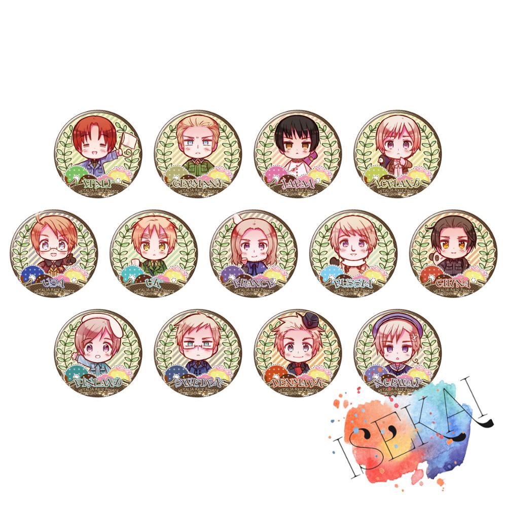 50mm Axis Power HETALIA World  - Embroidery Australia ulasan dan harga