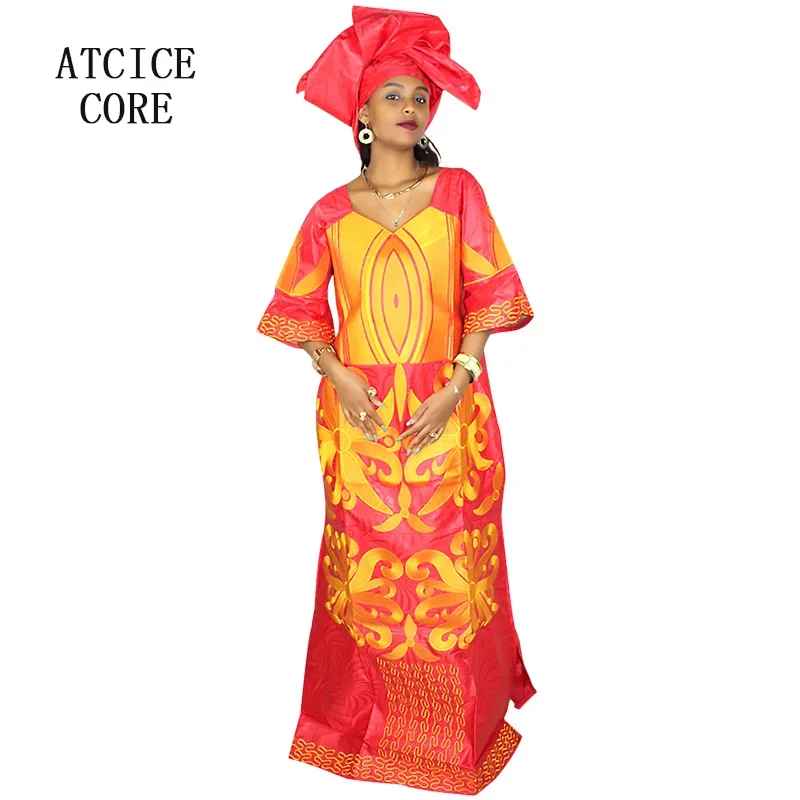 African Dress For Woman Bazin  - Embroidery Pashmina ulasan dan harga