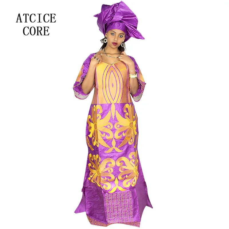 African Dress For Woman Bazin  - Embroidery Pashmina ulasan dan harga