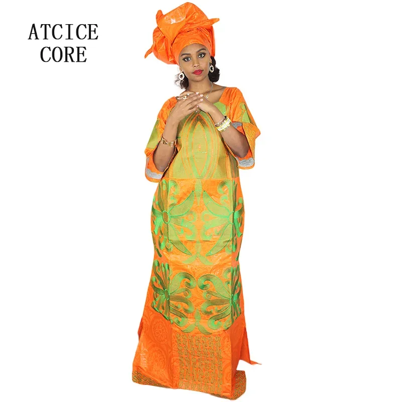 African Dress For Woman Bazin  - Embroidery Pashmina ulasan dan harga