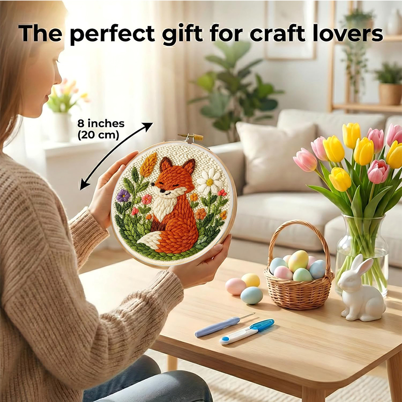 DIY Punch Needle Kits Mushroom - Embroidery Converter ulasan dan harga