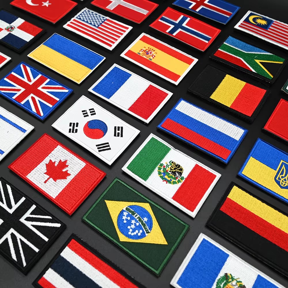 Embroidery Flag Patch US UK Ca - Embroidery Australia ulasan dan harga