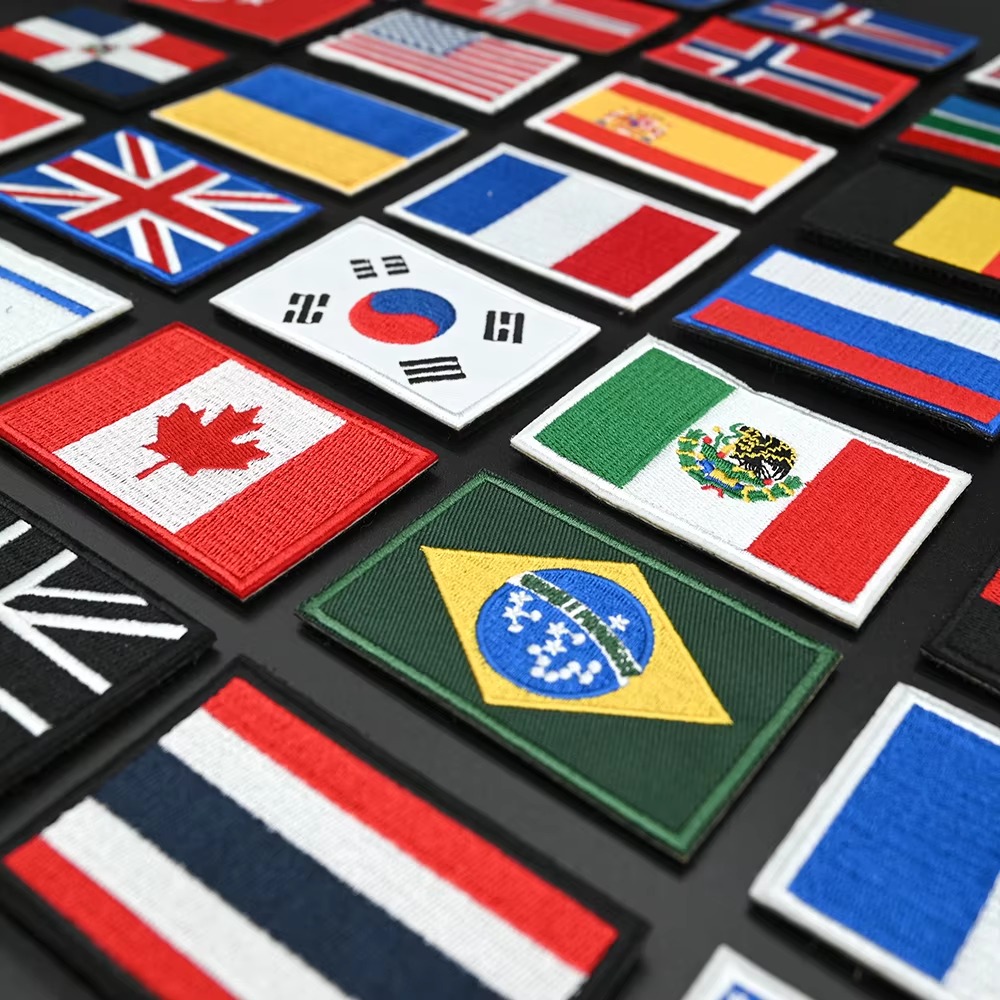 Embroidery Flag Patch US UK Ca - Embroidery Australia ulasan dan harga