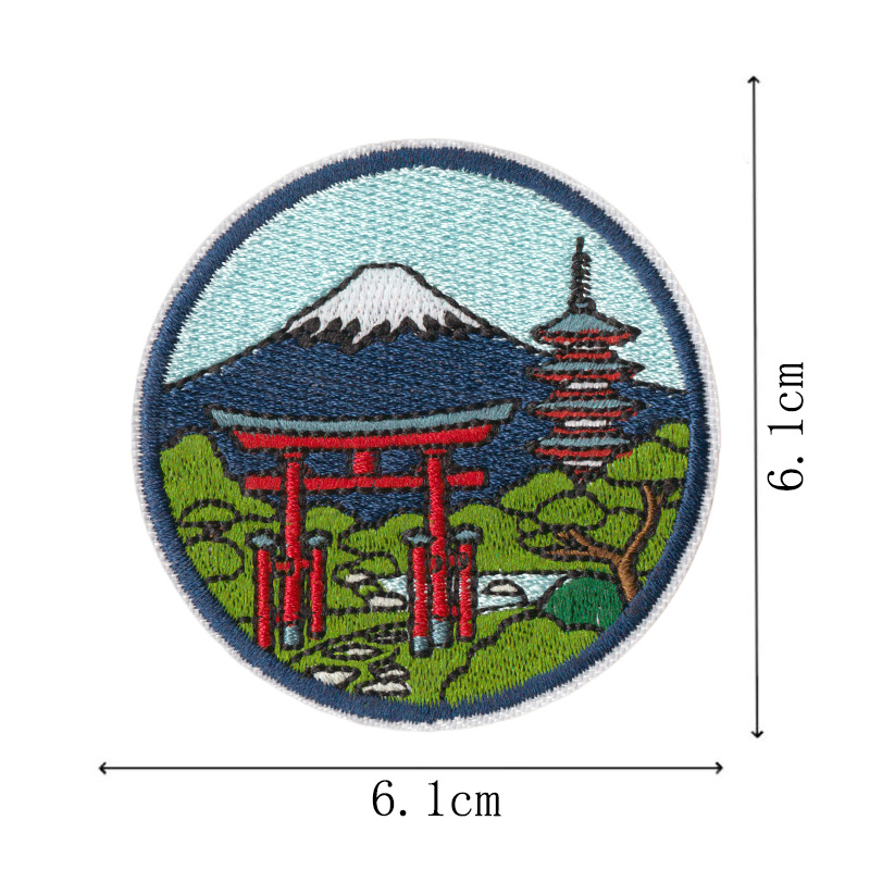Embroidered World City Landmar - Embroidery Australia ulasan dan harga