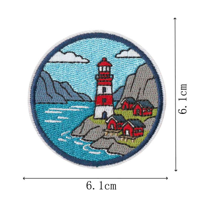 Embroidered World City Landmar - Embroidery Australia ulasan dan harga