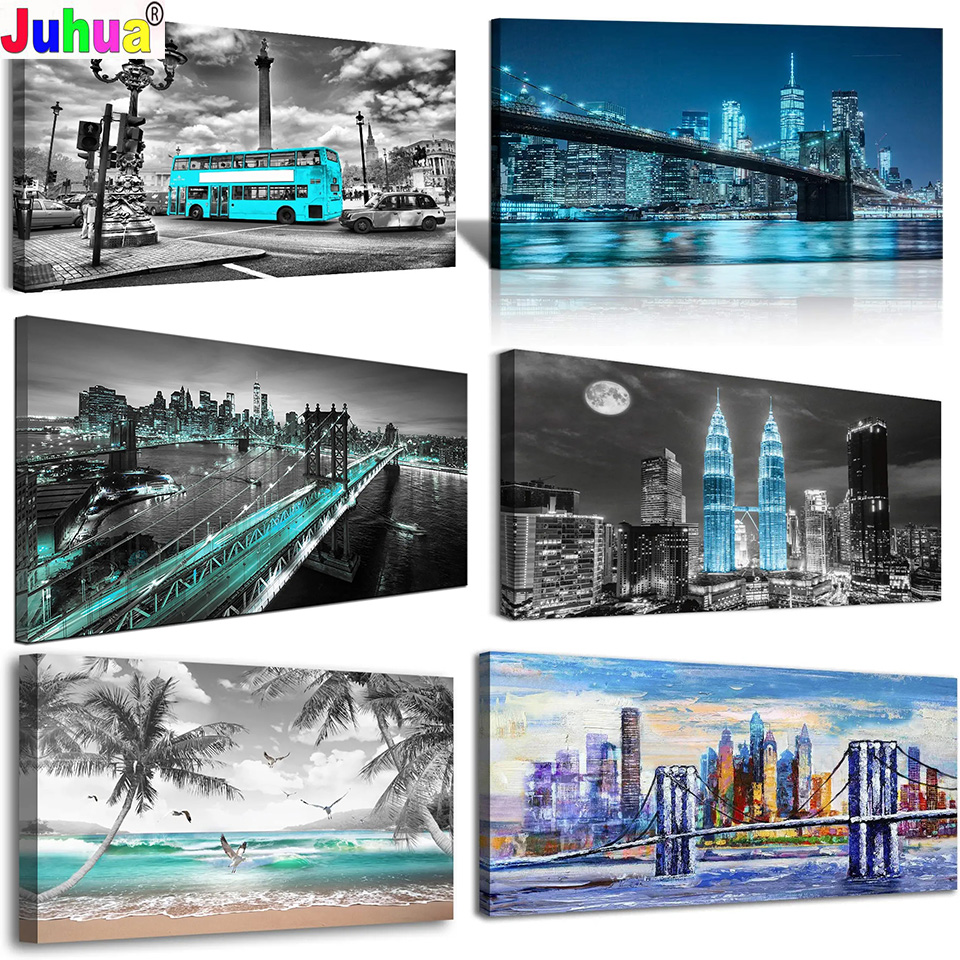 Famous Modern Urban Skyline Ni - Embroidery York ulasan dan harga