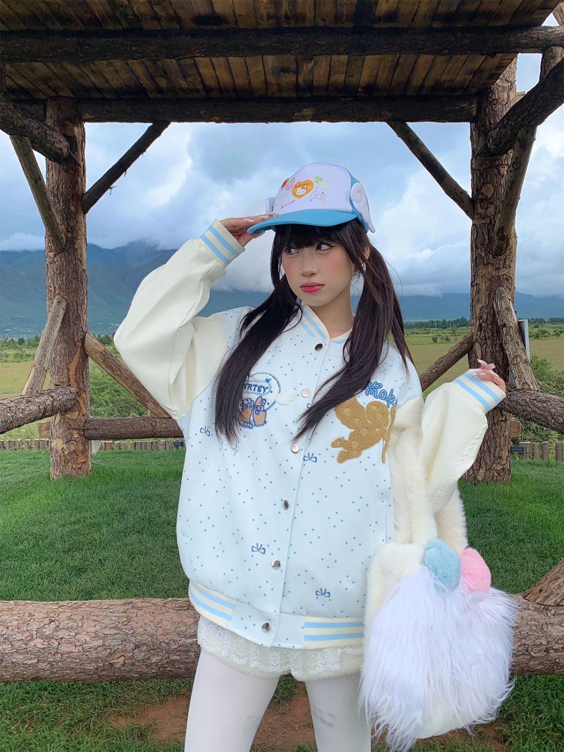 Japan Harajuku Cute Cartoon Em - Embroidery Knot ulasan dan harga