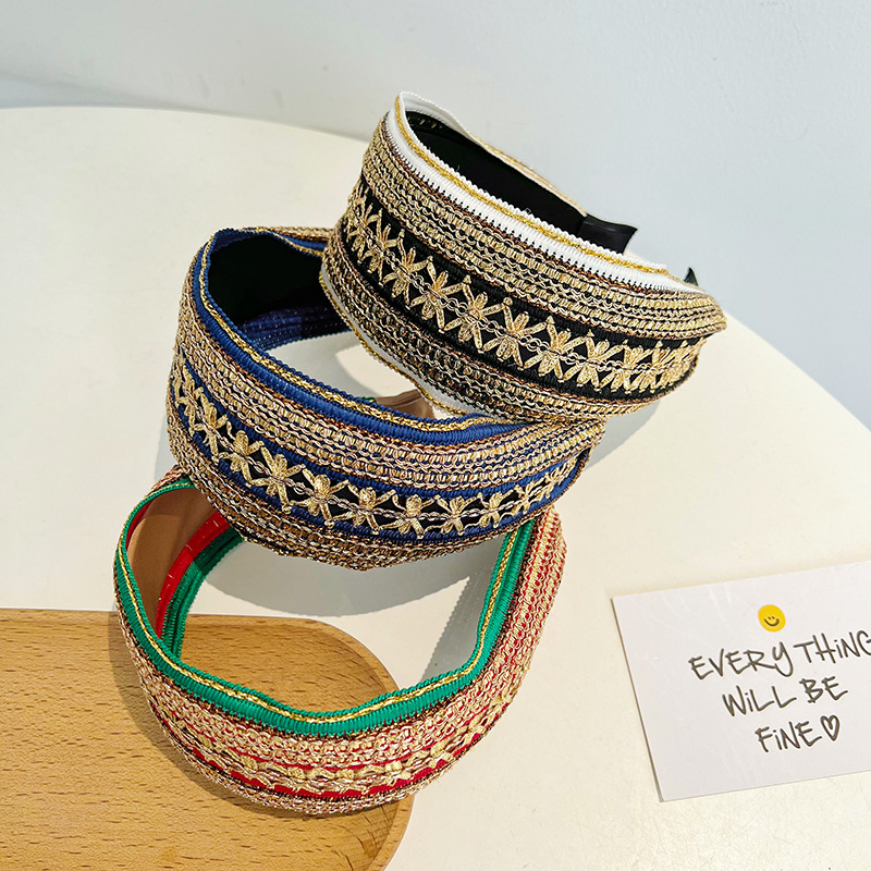 Women Girls Vintage Bohemian E - Embroidery Knot ulasan dan harga