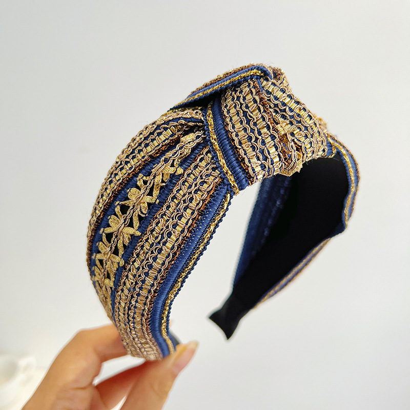 Women Girls Vintage Bohemian E - Embroidery Knot ulasan dan harga