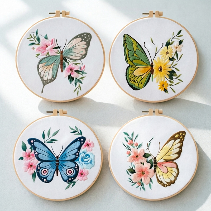 1pc 20X20CM 7.87 inch Embroide - Embroidery Diy ulasan dan harga