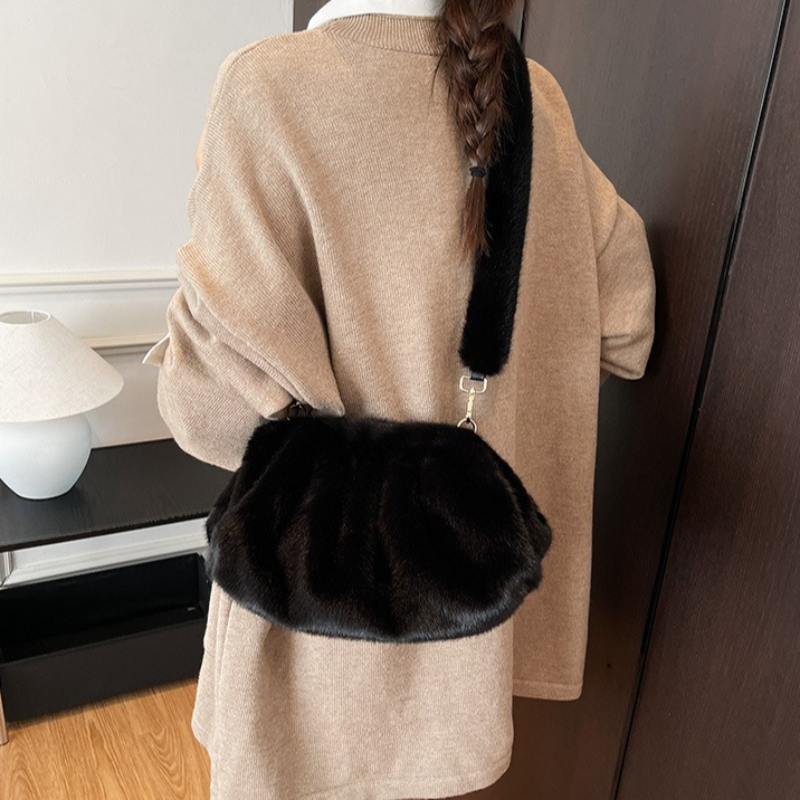 Winter Texture Simple Crossbod - Embroidery Motif ulasan dan harga