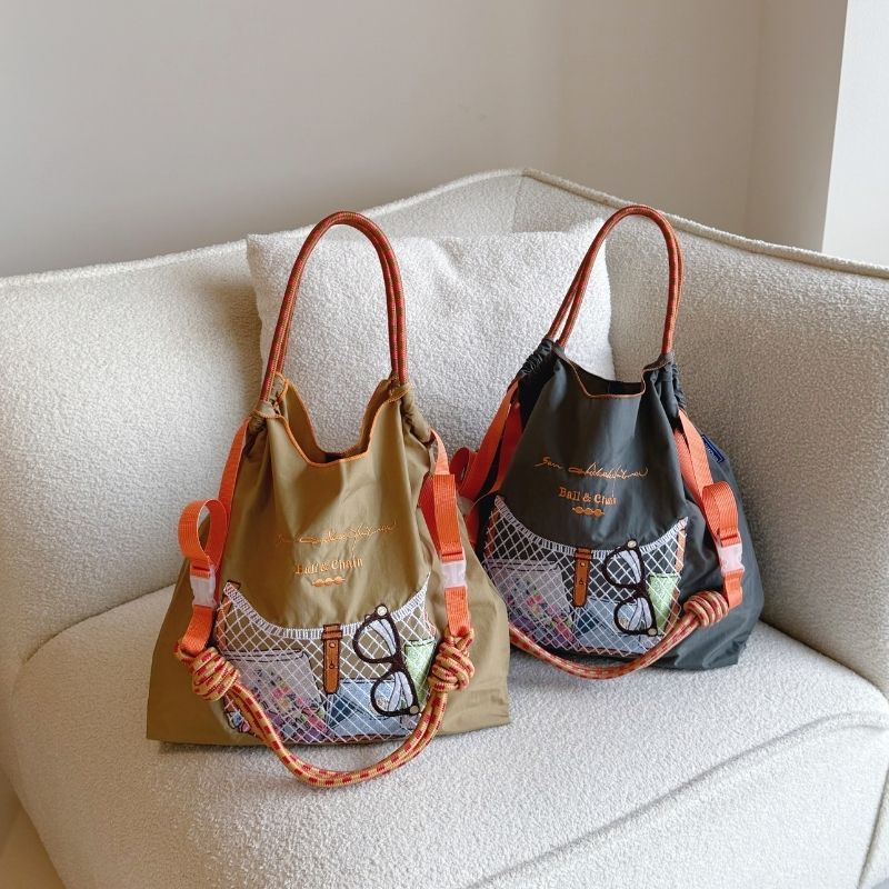 New Style Women's Shoulder Bag - Embroidery Cat ulasan dan harga