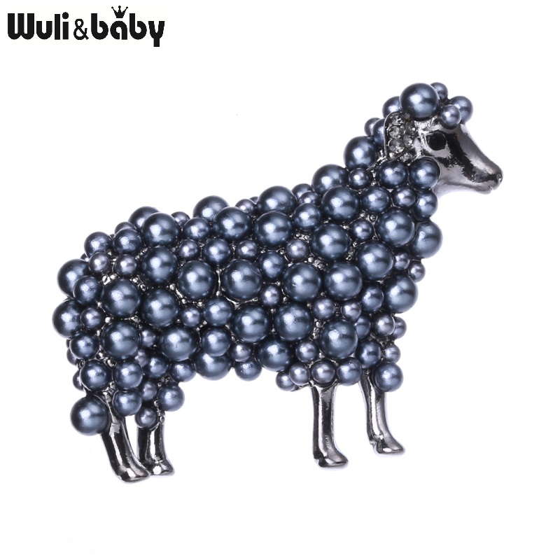 Wuli&baby 2-color Pearl Sheep  - Embroidery Australia ulasan dan harga