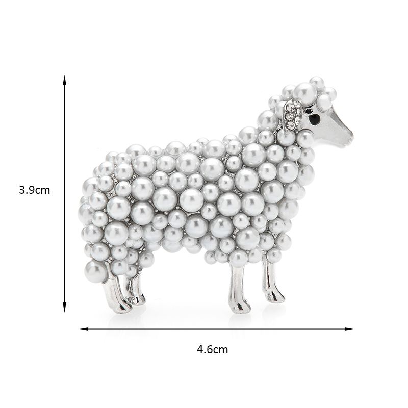 Wuli&baby 2-color Pearl Sheep  - Embroidery Australia ulasan dan harga