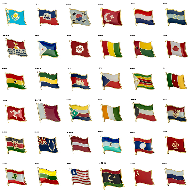 Flag Laple Pin Badge Brooch Bo - Embroidery Australia ulasan dan harga