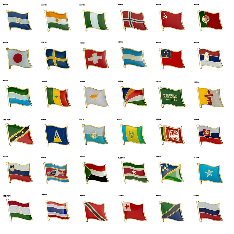Flag Laple Pin Badge Brooch Bo - Embroidery Australia ulasan dan harga