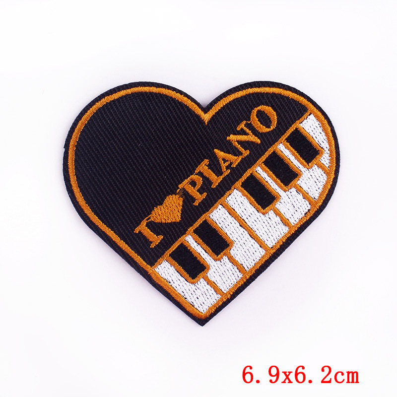 Designer Punk Love Heart Iron- - Embroidery Design Love ulasan dan harga