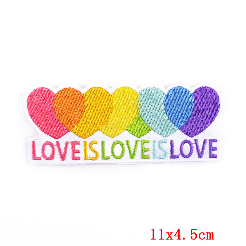 Designer Punk Love Heart Iron- - Embroidery Design Love ulasan dan harga