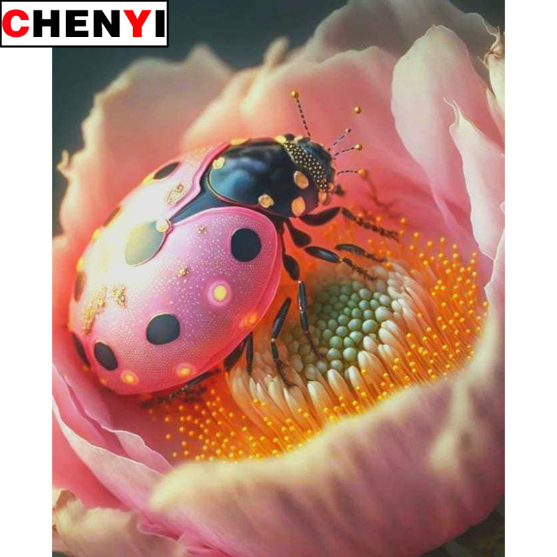 5D Diamond Painting Full Drill - Embroidery Lady Bug ulasan dan harga