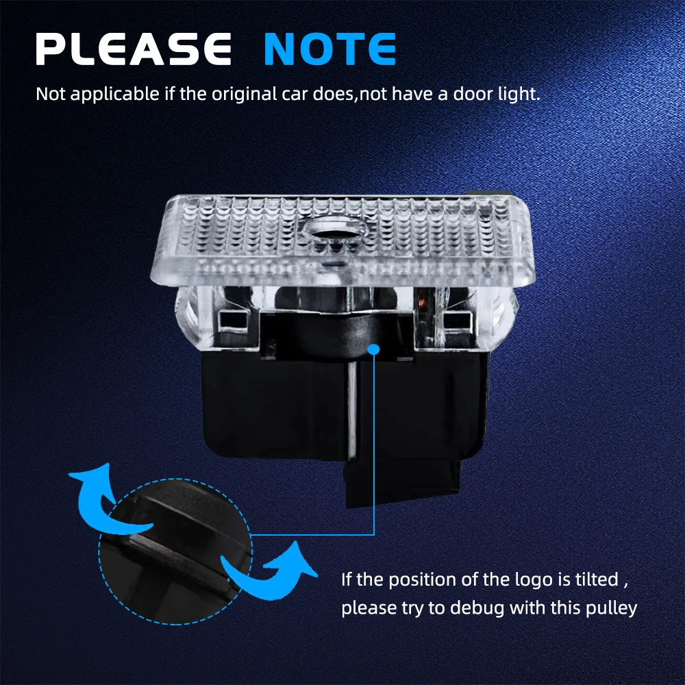 HAOLIDE Car Door LED Logo Proj - Embroidery Effect ulasan dan harga