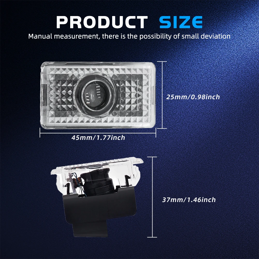 HAOLIDE Car Door LED Logo Proj - Embroidery Effect ulasan dan harga