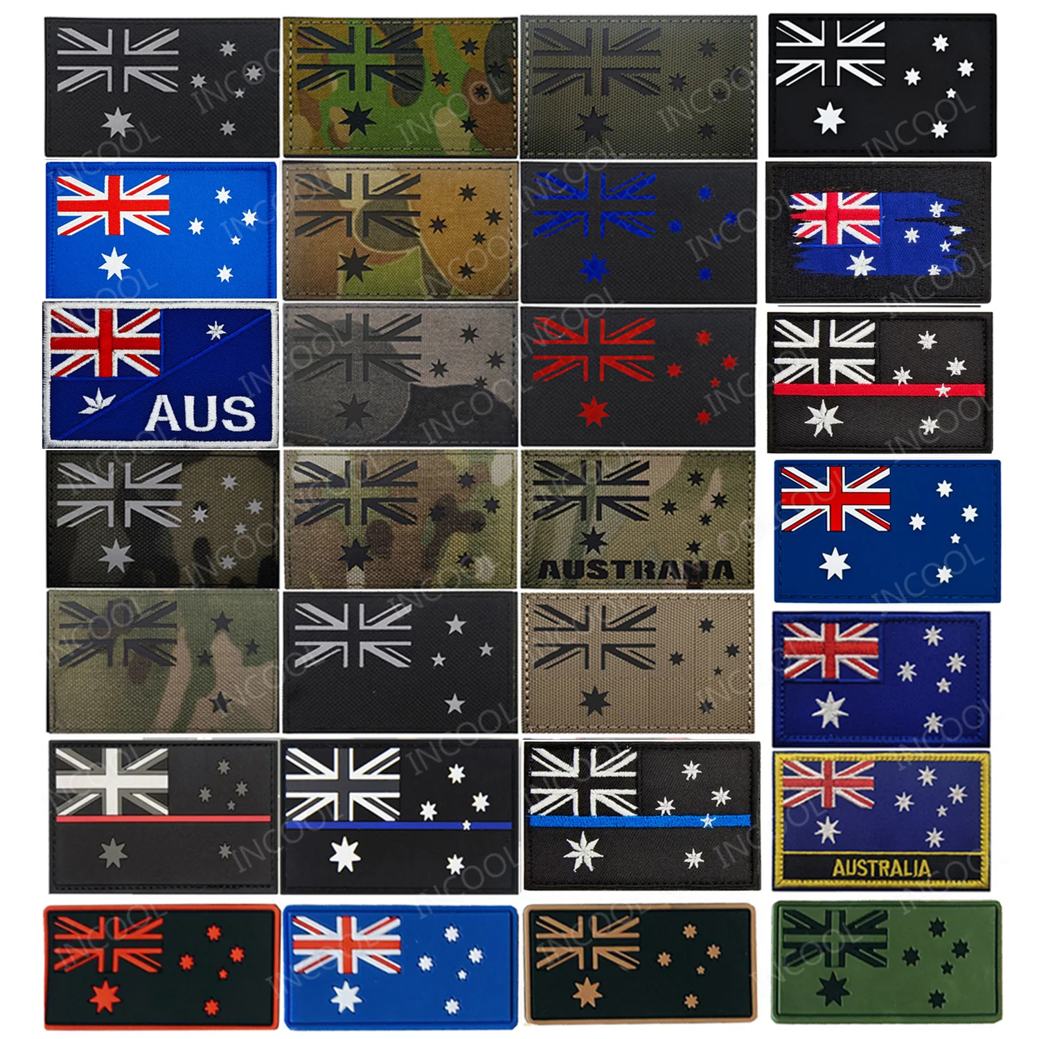 Australia Flag IR Reflective P - Embroidery Australia ulasan dan harga