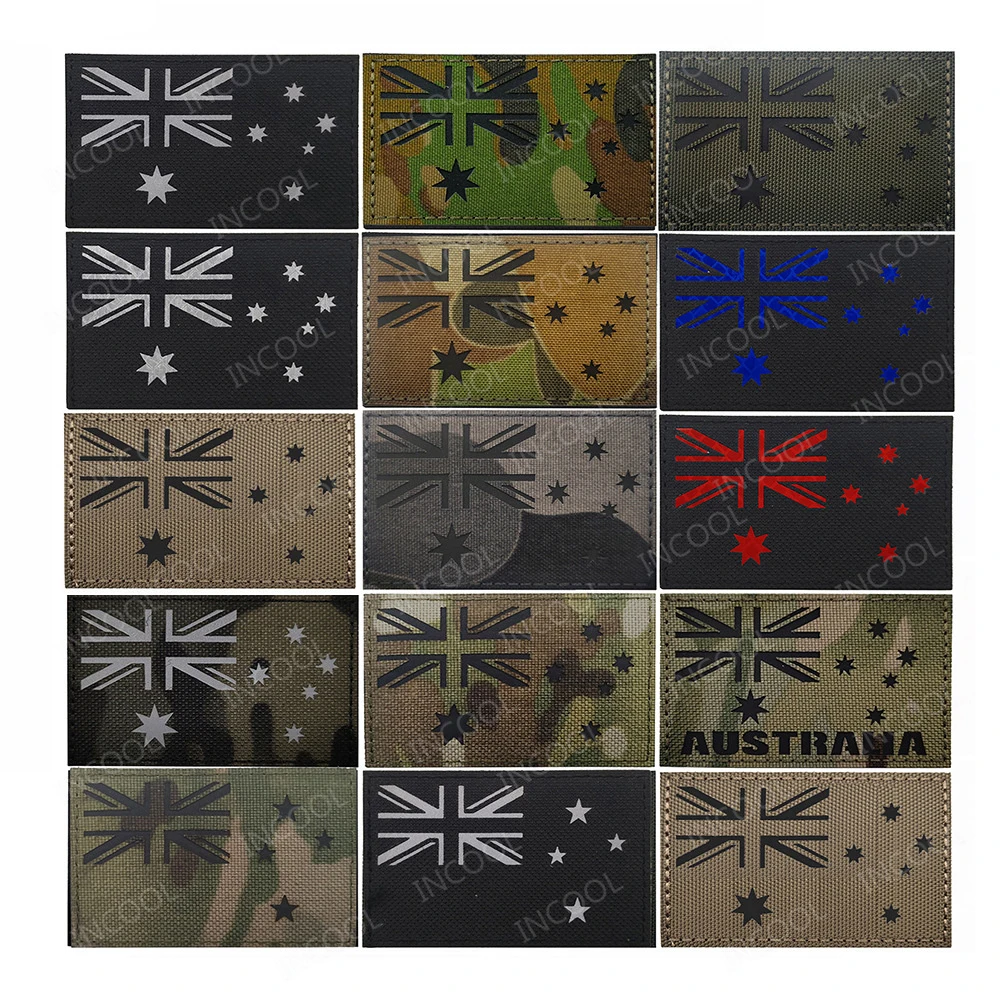 Australia Flag IR Reflective P - Embroidery Australia ulasan dan harga