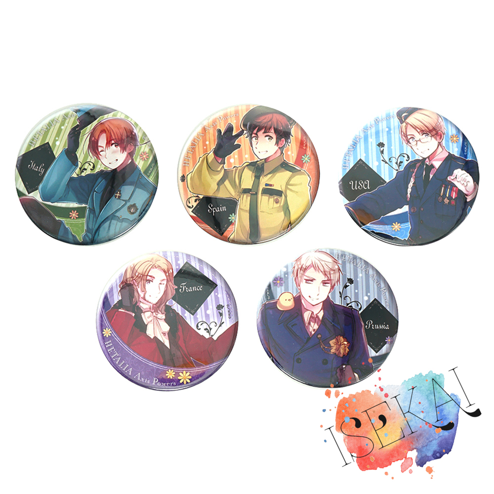 Axis Power HETALIA Anime Badge - Embroidery Australia ulasan dan harga
