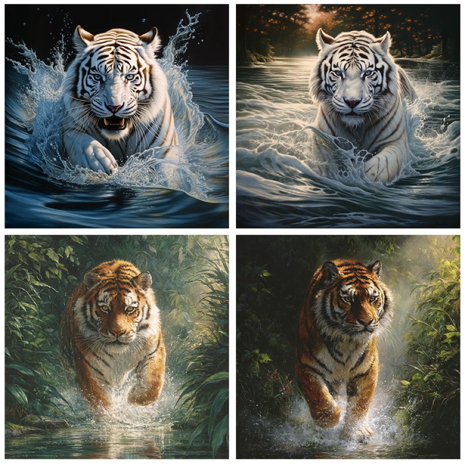 CHENISTORY Tiger Diamond Paint - Embroidery Ideas For Bags ulasan dan harga