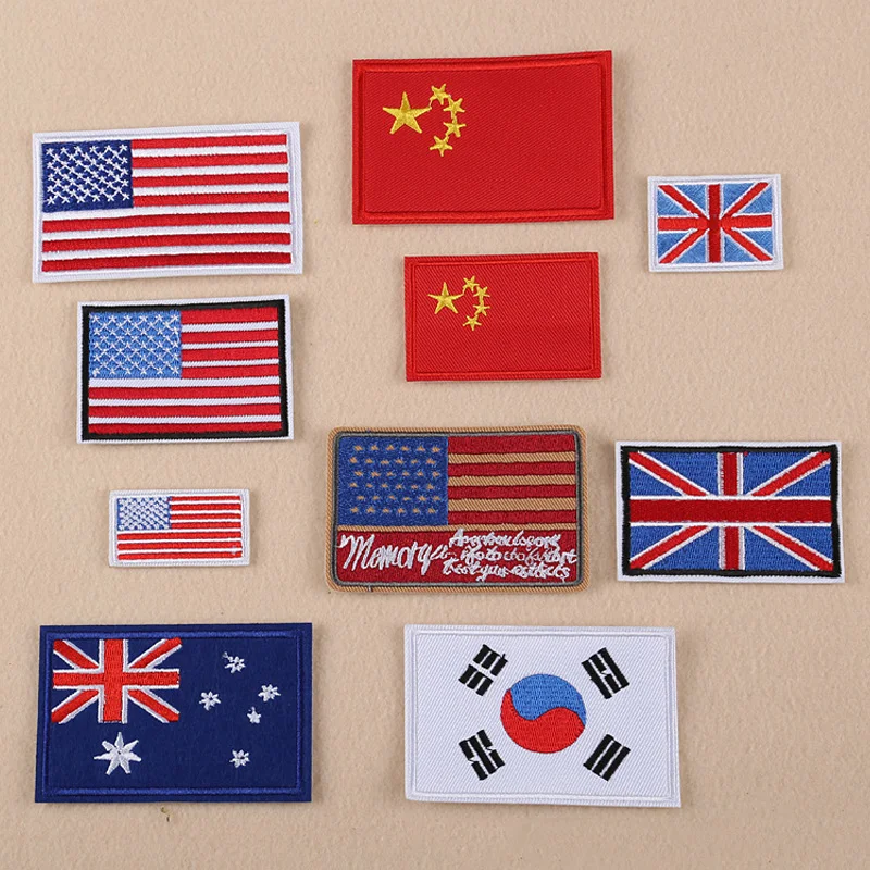 US Australia China England Fla - Embroidery Australia ulasan dan harga