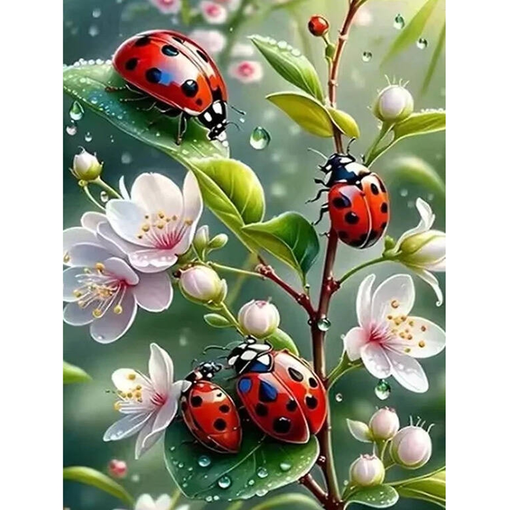 Frameless,5d Diamond Painting  - Embroidery Lady Bug ulasan dan harga