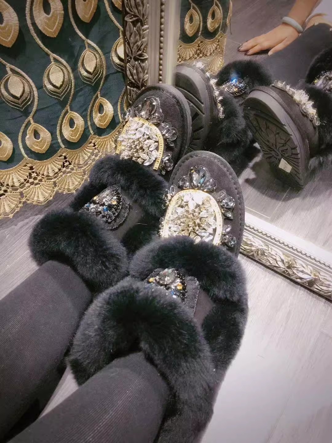 Bling Black White Gem Rhinesto - Embroidery Beads ulasan dan harga