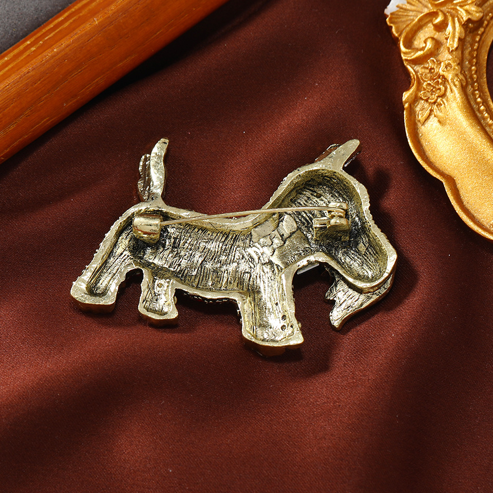 Vintage Cute Puppy Dog Brooche - Embroidery Australia ulasan dan harga